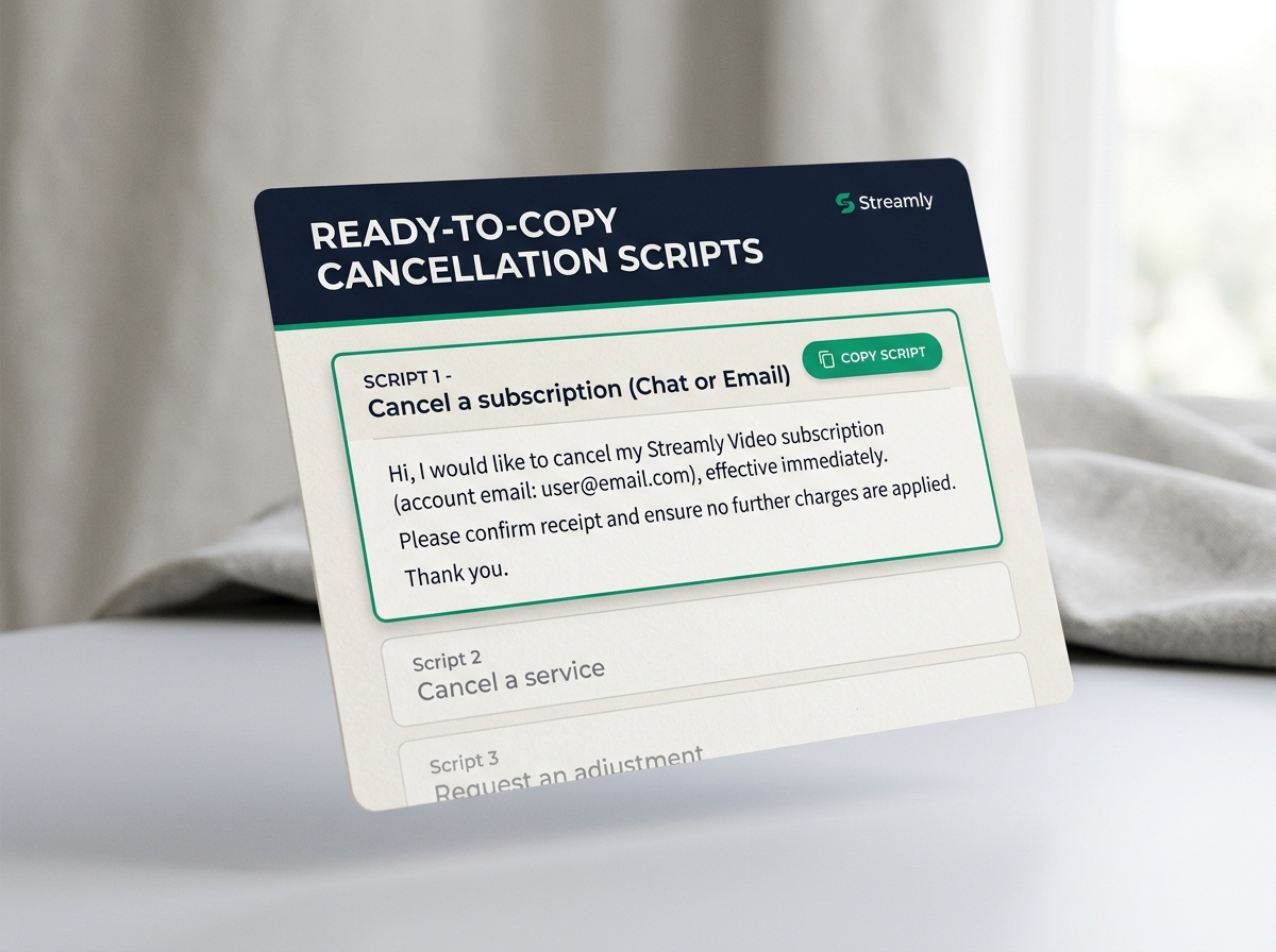 Ready to Copy Cancellation Scripts Preview